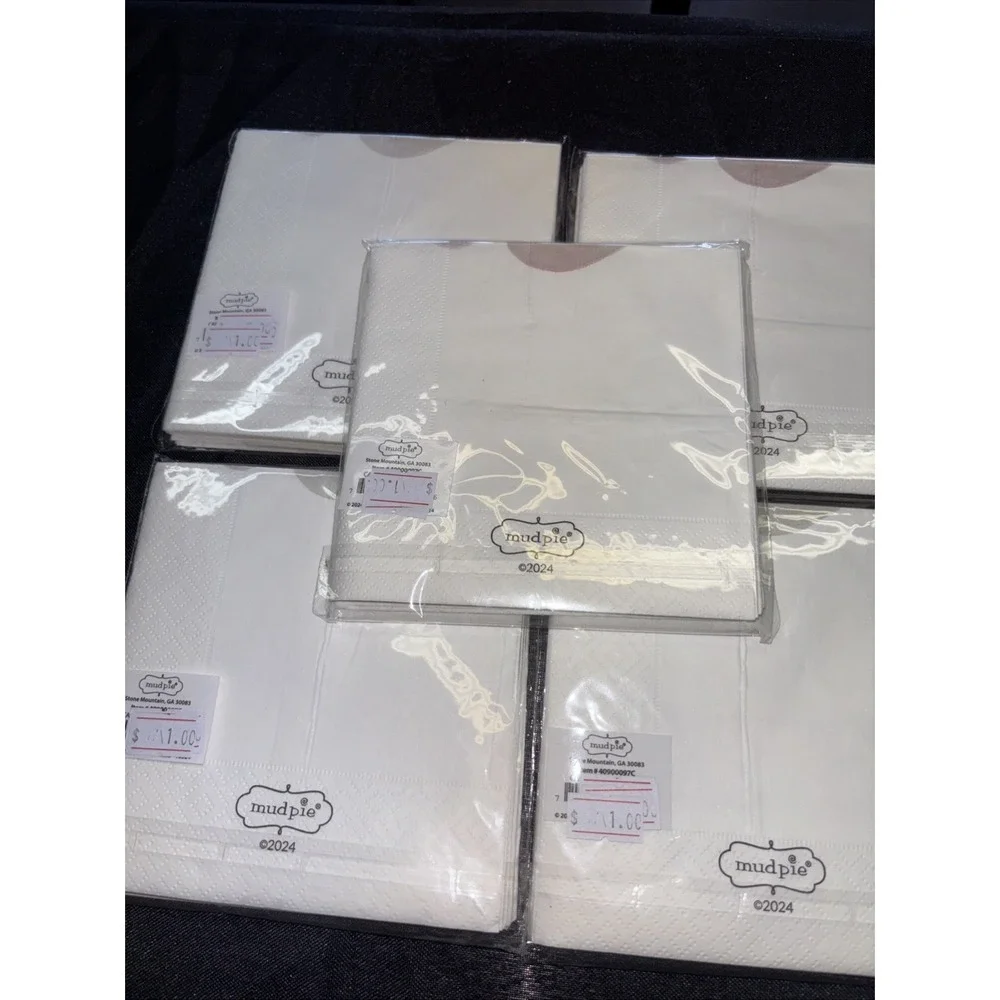 Christmas Paper Napkins Truck Gifts set of 5 Sets 60 Total Mud Pie